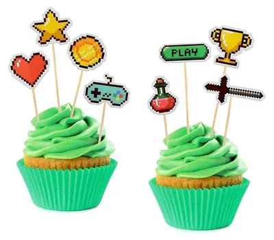 Produktbild von Muffindeko "Game On" Gaming Party 8 Picker