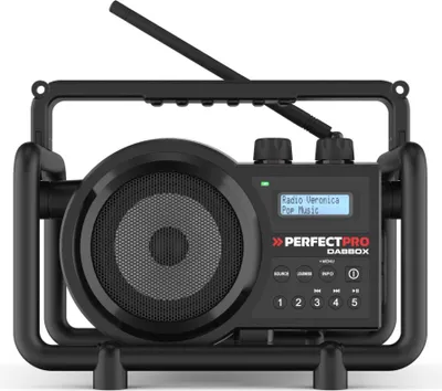 Produktbild von Perfectpro Dabbox, Tragbar, Digital, DAB+, FM, 7 W, LCD, Schwarz
