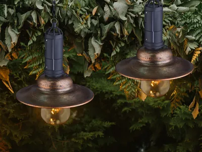 Produktbild von Gartenleuchten zum Aufhängen - LED Solarbeleuchtung für draußen im 2er SET, IP44