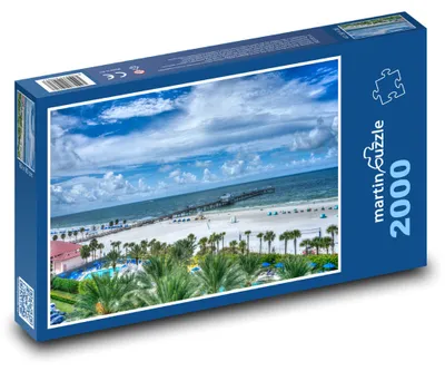 Produktbild von Puzzle 2000 Sonniger Strand in den USA - martinpuzzle