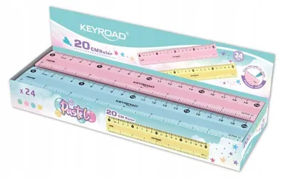 Produktbild von KEYROAD Pastel Flexibles Lineal 20cm Schulbedarf Rosa