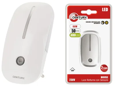 Immagine prodotto di Luce a LED notturna mouse 0,6W CENTURY