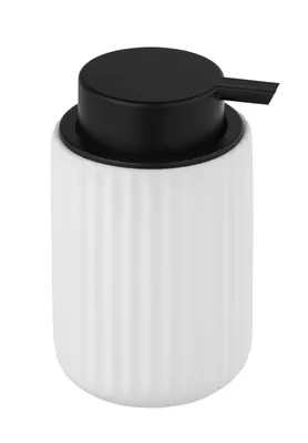 Immagine prodotto di WENKO dispenser di sapone in ceramica 300 ml dispenser liquido BELLUBO bianco bagno WC