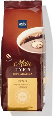 Produktbild von Kaffee Typ 5 von arko, 500g Bohnen
