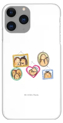 Produktbild von Mr. & Mrs. Panda Iphone 11 Pro Handyhülle Igel Familie - Weiß - Geschenk, Mama, Muttertag, Bilder, Handy Case, Premium Kunststoff
