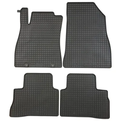 Produktbild von für Nissan Juke ab 10/2010-10/2019 Passform Fußmatte PETEX Gummimatten 4-teilig schwarz Allwettermatten Gummifußmatten