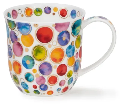 Fine Bone China Becher 0,45 L Dazzle Spots mit Gold