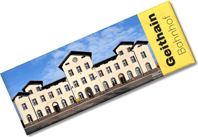 Produktbild von streetline Geithain Bahnhof Panorama Souvenir Magnet