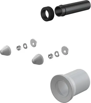 Obrázok produktu pre WC Zubehör komplett DN110, 200 mm, Polypropylen, weiß