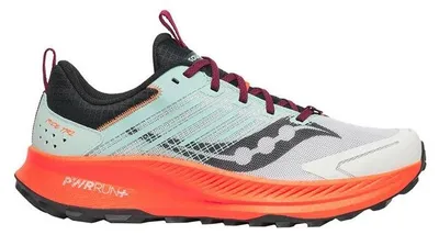 Image de Chaussure de course SAUCONY RIDE TR2, couleur orange fluo, taille 44,5