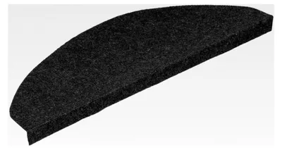 Produktbild von Treppenmatten 15 STK., selbstklebende Treppenstufenmatten, Treppenschutz, 65x22,5x3,5cm Schwarz