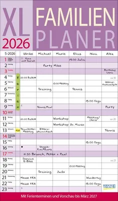 Immagine prodotto di Agenda familiare XL 2026