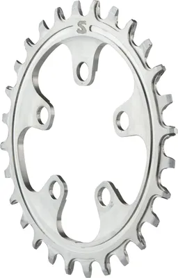 Obrázok produktu pre Surly Ring Narrow Wide X-Sync nerezový reťazový krúžok, 58 BCD, 28 t., strieborný