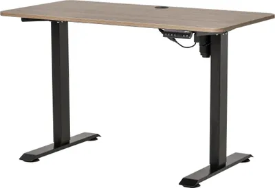 Image de Bureau assis/debout à hauteur réglable électriquement - Table d'ordinateur - 4 mémoires - 120 x 60 cm - hauteur jusqu'à 116 cm - rectangulaire - noir