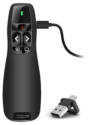 Image de Présentateur sans fil rechargeable 2 en 1 USB/Type-C, idéal pour les présentations PowerPoint