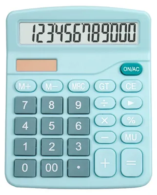 Immagine prodotto di Calcolatrice da tavolo standard a 12 cifre, alimentazione doppia a energia solare e batteria, per studenti, ufficio, scuola, casa, lavoro, blu