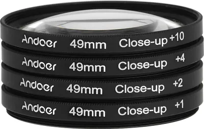 Obrázek produktu pro 49mm sada makro filtrů pro detailní záběr +1 +2 +4 +10 s brašnou pro digitální zrcadlovky Nikon Canon Sony