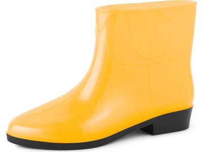 Produktbild von Ladeheid Damen Kurze Gummistiefel LAZT201801 (Gelb, 39 EU)