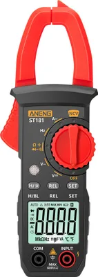 Zdjęcie produktu dla ANENG ST181 4000 zliczeń Cyfrowy miernik cęgowy prądu przemiennego 400A Multimetr o automatycznym zakresie z podświetleniem Miernik napięcia Miernik cęgowy Test NCV Amperomierz cęgowy Uniwersalny miernik Tester Pomiar pojemności / diody / prądu przemiennego / napięcia AC/DC / rezystancji / częstotliwości