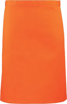 Produktbild von Premier Workwear PR151 | Bistroschürze - 70 x 50 cm - Hauswäsche: bis 60 °C - Farbe: Orange (ca. Pantone 1655) - Größe: 70 x 50 cm
