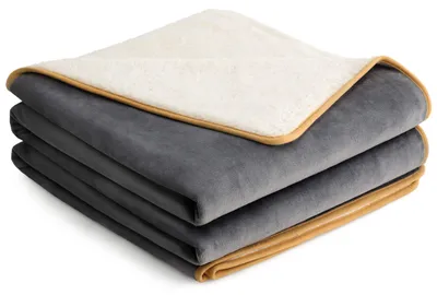Immagine prodotto di Coperta per cani, dimensioni 152x203 cm, impermeabile, in pile Sherpa, colore grigio, per animali domestici