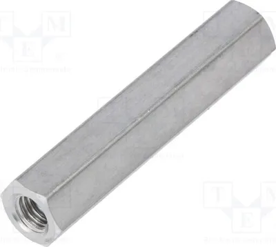 Obrázek produktu pro 10 kusů distančních vložek se závitem, vnitřní závit M5, délka 40 mm, šestihran 138x40. Distanční prvky