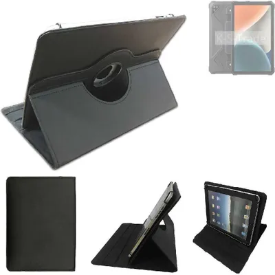 Produktbild von High quality kompatibel mit Blackview Active 6 Schutz Hülle 360° Tablet Case Schutzhülle Flip Cover  schwarz. Tablet Hülle drehbar Standfunktion