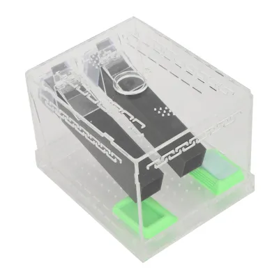 Zdjęcie produktu dla Acryl -Fütterung Cricket Keeper Stift mit Röhren Insekten Kakerlakenpflege Kit Tankbox