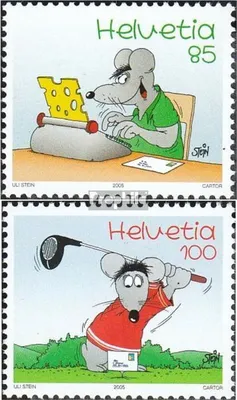 Produktbild von Briefmarken Schweiz 2005 Mi 1915-1916 (kompl.Ausg.) postfrisch Comics