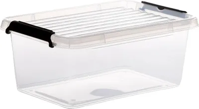 Produktbild von 5five Simply Smart Aufbewahrungsbox Clip N Box, Kiste, PP-Kunststoff, Transparent, 4.5 Liter, 138835