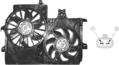Produktbild von VAN WEZEL 3781747 Lüfter Motorkühlung Kühlerlüfter für OPEL Meriva A (X03) Wasserkühler