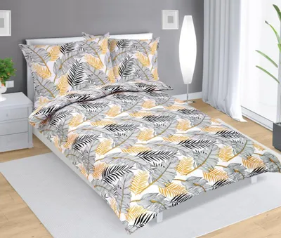 Obrázek produktu pro Povlečení bavlněné - Bílá,černá,lososová - 140x200, 70x90