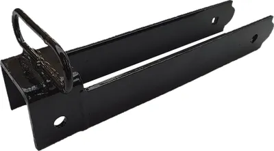 Produktbild von Überwurfriegel Schwarz Pulverbeschichtung 77 mm - Pro Stück