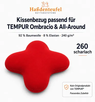 Produktbild von Kissenbezug passend für TEMPUR Ombracio & All-Around Schmetterlingskissen, KI-generiertes Bild
