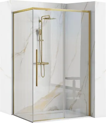 Immagine prodotto di Cabina Doccia Rea Solar Brush Gold 90X120