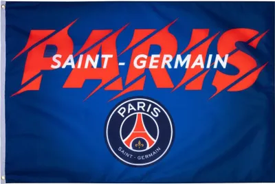 Produktbild von Paris Saint-Germain Fußball-Fan-Flagge in Blau, 150 x 100 cm