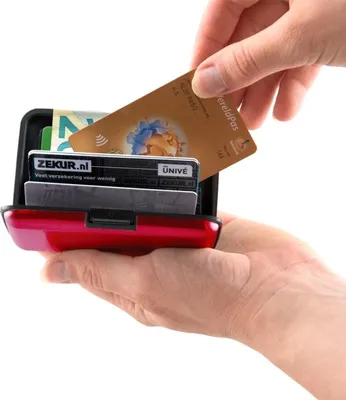 Image de CHPN - Étui à cartes - Étui pour cartes de crédit - Étui à cartes - Portefeuille - Portefeuille - Étui à cartes - Rouge - Étui pour cartes de crédit - Étui à cartes - Cadeau