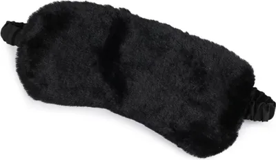 Image de Masque de sommeil en peluche noir, taille unique, Diademita