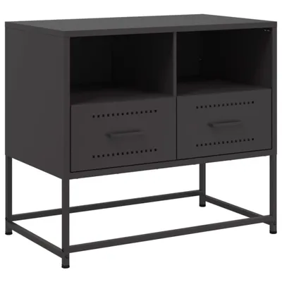 Obrázok produktu pre vidaXL TV skrinka čierna 68x39x60,5 cm oceľ