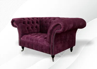 Produktbild von Designer Wohnzimmer Einrichtung Sessel Einsitzer Polster Sofa Couch Fernseh neu