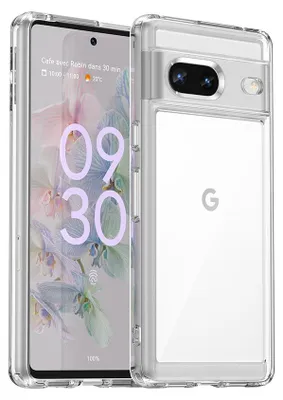 Immagine prodotto di Custodia per Google Pixel 7 trasparente, custodia protettiva in silicone TPU antiurto Trasparente