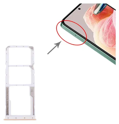 Produktbild von Für Xiaomi Redmi Note 12 4G Dual SIM + Micro SD-Karten Halter Ersatzteil Pink