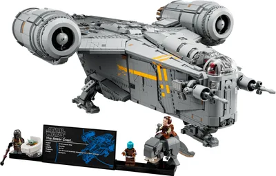 Produktbild von LEGO 75331 Star Wars The Razor Crest, Ultimate Collectors Series Set, Raumschiff Modellbausatz für Erwachsene, großes Der Mandalorianer Sammlerstück