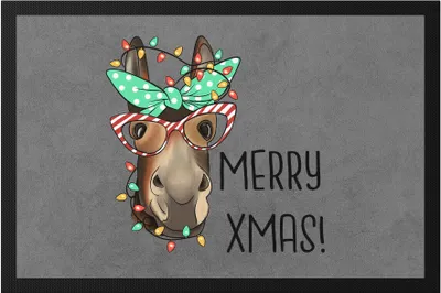 Produktbild von Merry Xmas Fußmatte Weihnachten Merry Christmas Frohe Weihnachten Weihnachtszeit Heilig Abend