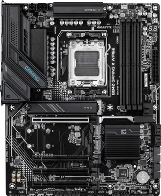 Obrázok produktu pre GIGABYTE B840 GAMING X WIFI6E, AMD, Pätica AM5, AMD Ryzen 7000 Series, AMD Ryzen 8000 Series, AMD Ryzen 9000 Series, Pätica AM5, DDR5-SDRAM, 256 GB