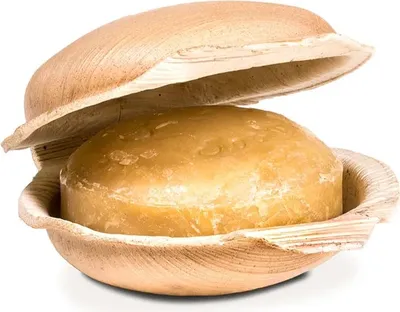 Obrázok produktu pre Kurkumové mydlo svätej lámy v palmových listoch – sada 2 ks – 100 g