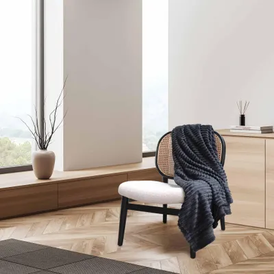 Produktbild von Fleece-Decke mit 3D-Rippeneffekt