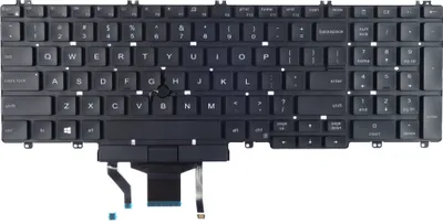 Produktbild von Tradebit - Klawiatura do DELL | English US QWERTY INT | Pełna kompatybilność | Wysokiej jakości materiały | Modele: Latitude 5500 5501 5510 5511