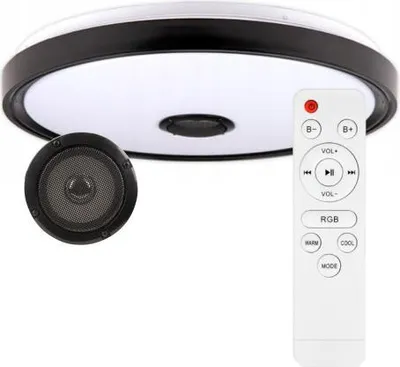 Zdjęcie produktu dla Lampa sufitowa LED 72W RGB głośnik Bluetooth + pilot