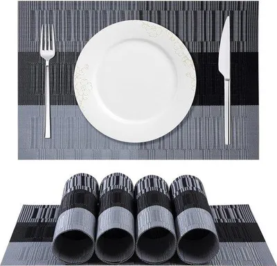 Produktbild von Famanu Platzsets 6er Set - Antirutsch, Waschbar, PVC, Hitzebeständig